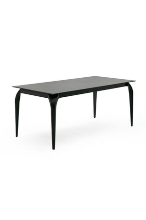   Black Ceramic Extendable Dining Table | Oroa.com