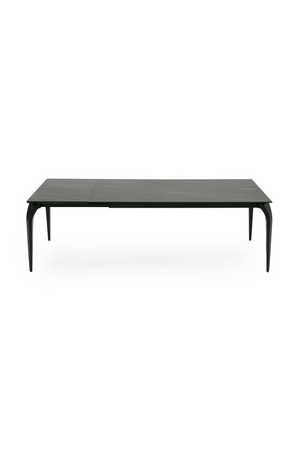   Black Ceramic Extendable Dining Table | Oroa.com