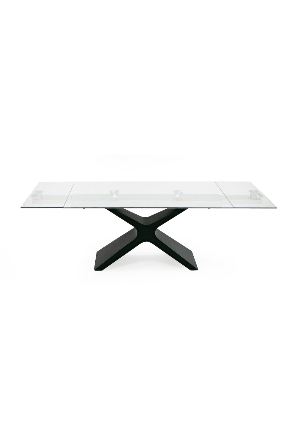   Black Glass Extendable Dining Table | Oroa.com