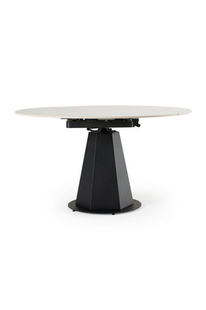   White Ceramic Extendable Dining Table | Oroa.com