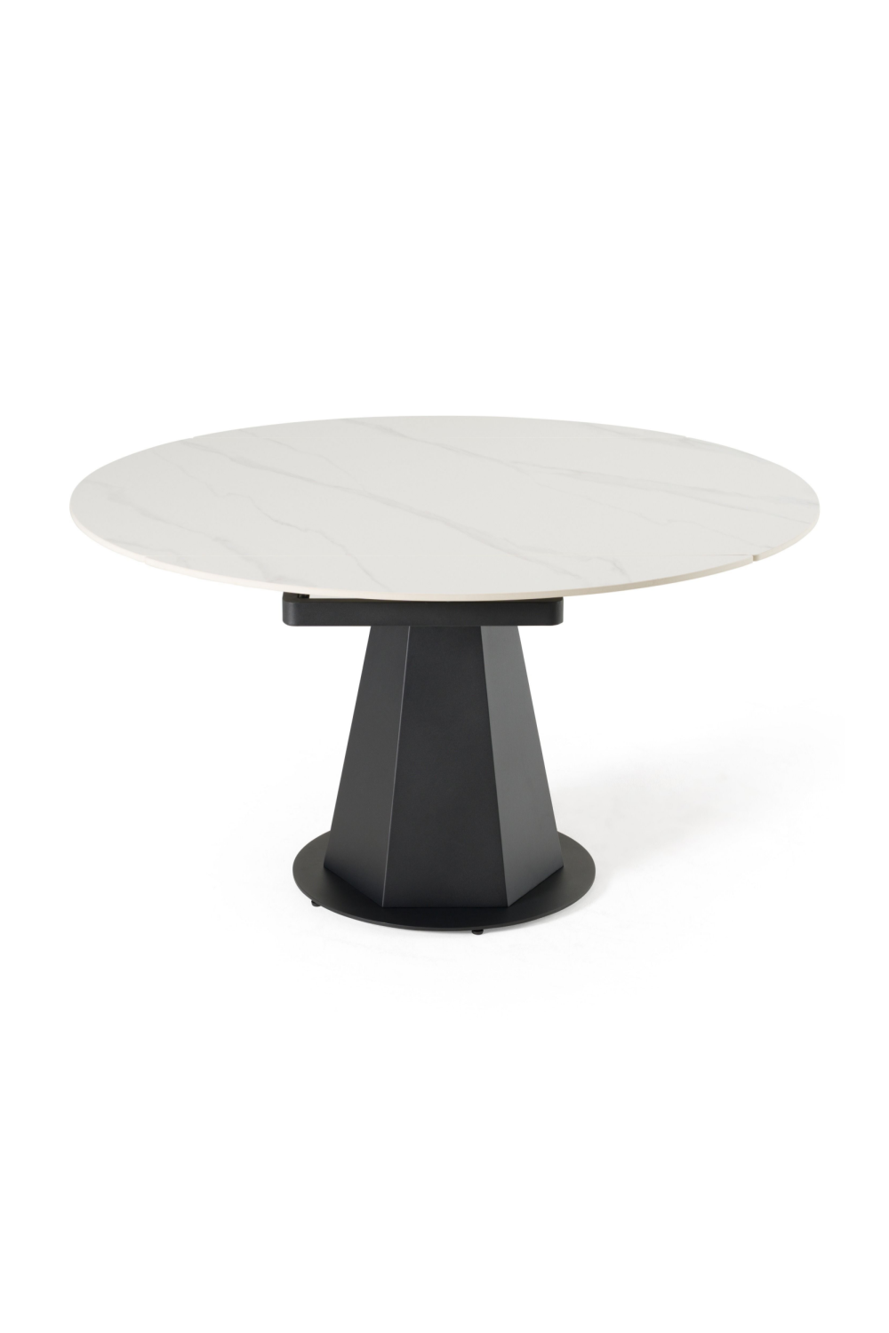   White Ceramic Extendable Dining Table | Oroa.com