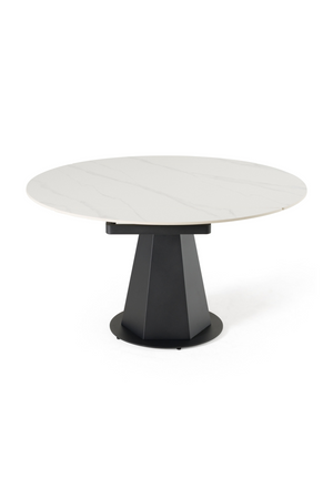  White Ceramic Extendable Dining Table | Oroa.com