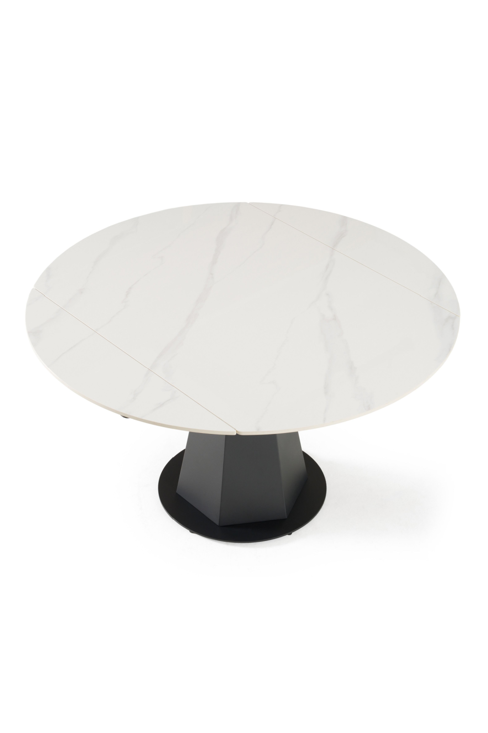   White Ceramic Extendable Dining Table | Oroa.com
