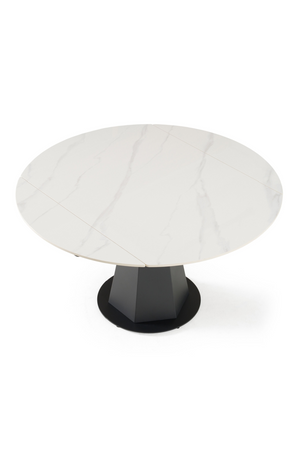   White Ceramic Extendable Dining Table | Oroa.com