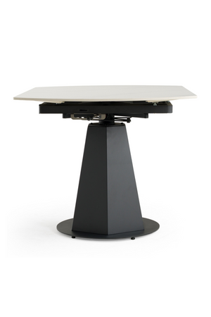   White Ceramic Extendable Dining Table | Oroa.com