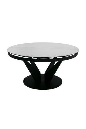   Black Ceramic Extendable Dining Table | Oroa.com