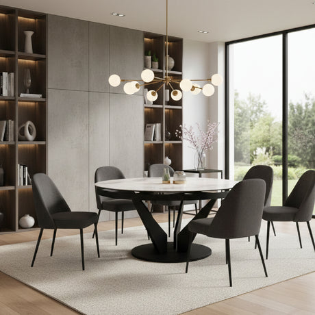   Oval Ceramic Extendable Dining Table | Oroa.com