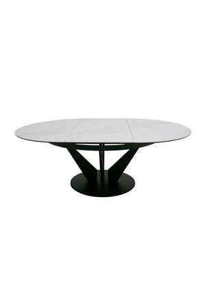   Black Ceramic Extendable Dining Table | Oroa.com