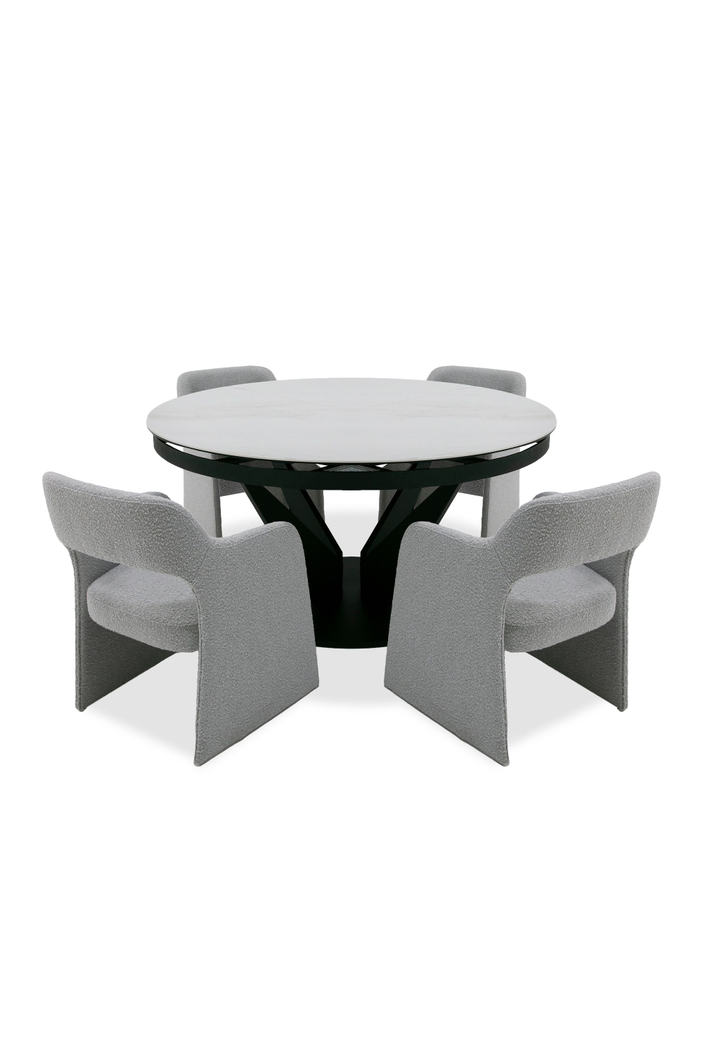   Black Ceramic Extendable Dining Table | Oroa.com