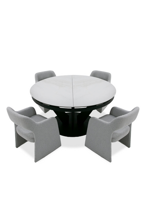   Black Ceramic Extendable Dining Table | Oroa.com