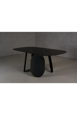   Hammered Gray Glass Dining Table | Oroa.com
