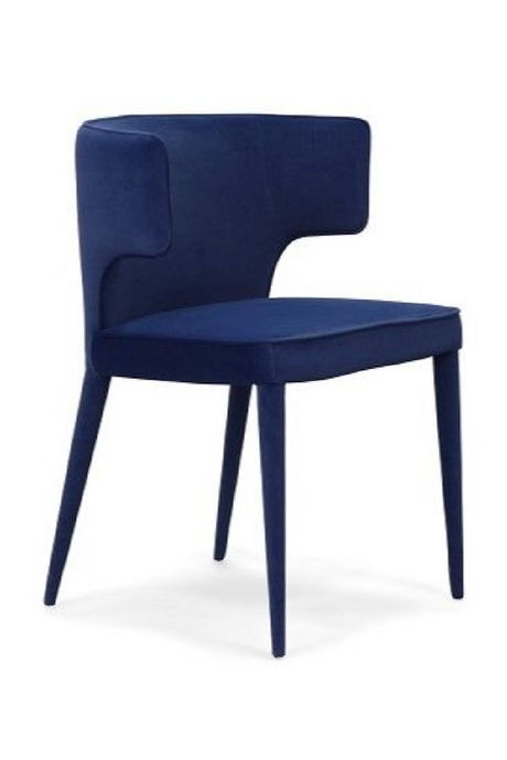   Velvet Contoured-Back Dining Chair | Oroa.com