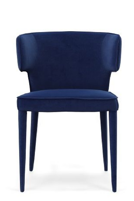   Velvet Contoured-Back Dining Chair | Oroa.com
