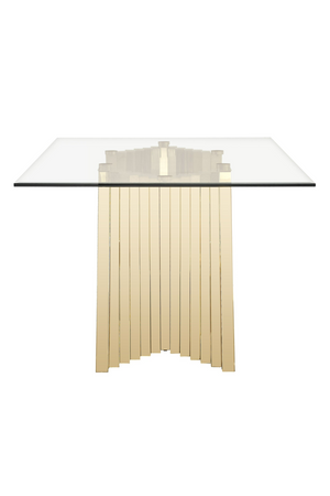   Gold Base Glass Dining Table | Oroa.com