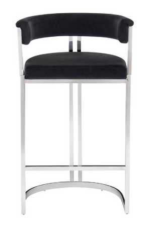   Black Velvet Counter Stool | Oroa.com