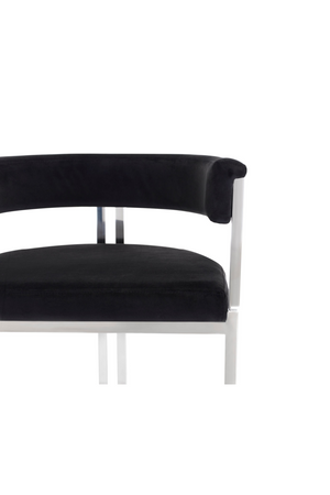   Black Velvet Counter Stool | Oroa.com