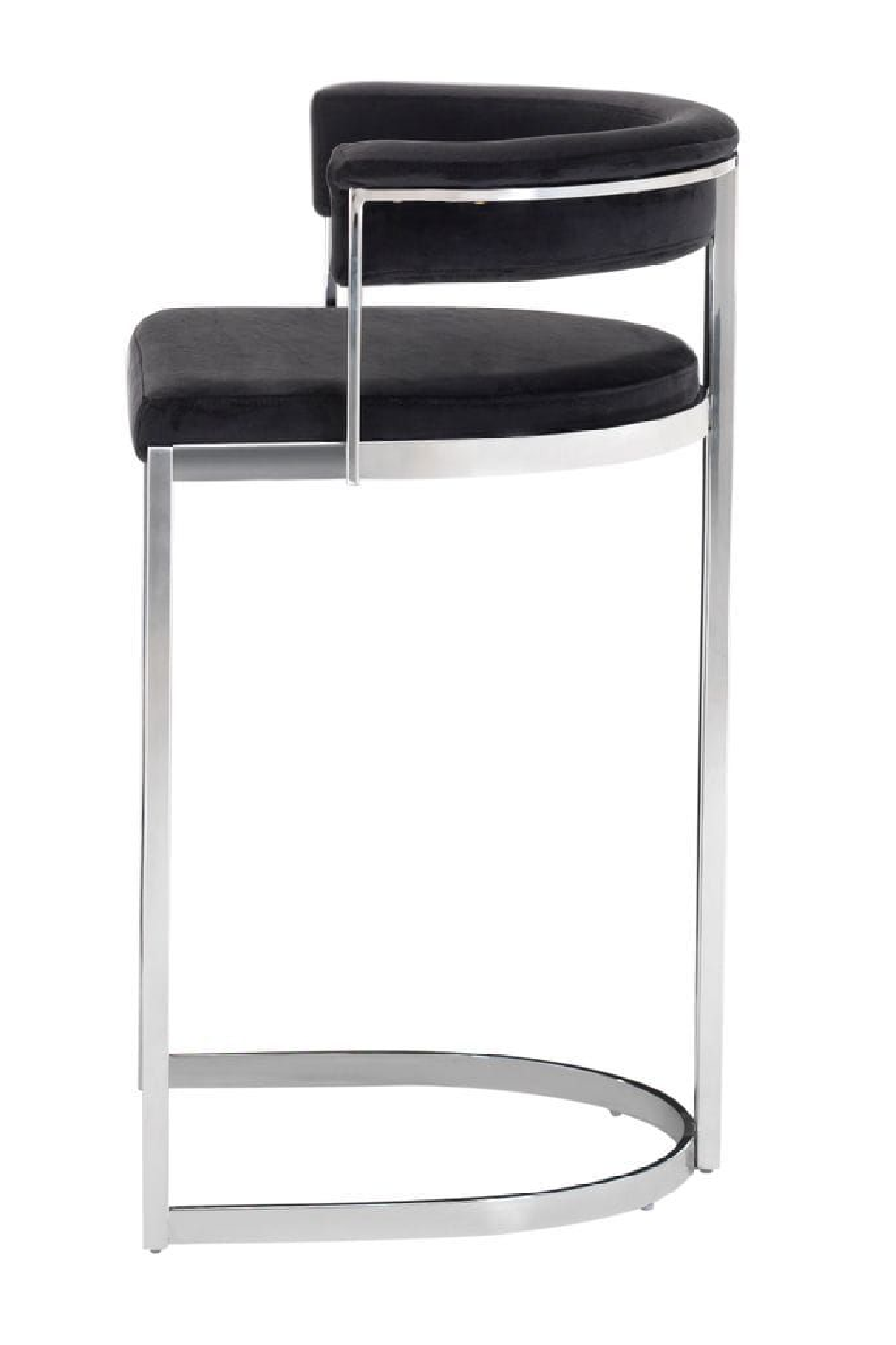   Black Velvet Counter Stool | Oroa.com