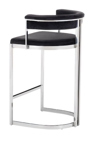   Black Velvet Counter Stool | Oroa.com