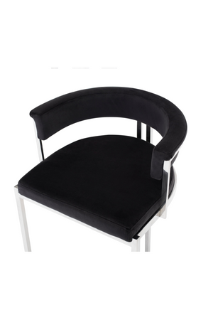   Black Velvet Counter Stool | Oroa.com
