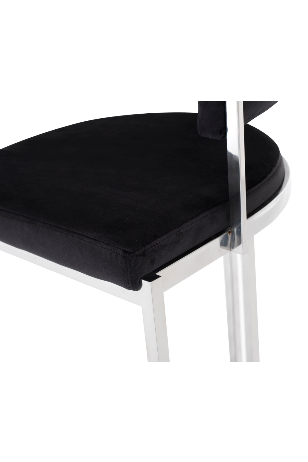   Black Velvet Counter Stool | Oroa.com