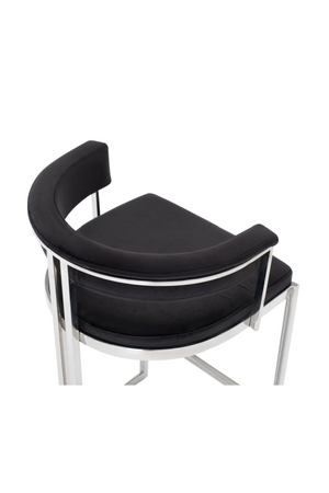   Black Velvet Counter Stool | Oroa.com