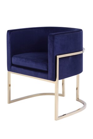   Blue Velvet Kids Chair | Oroa.com