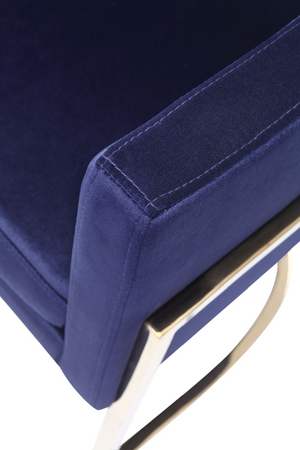   Blue Velvet Kids Chair | Oroa.com