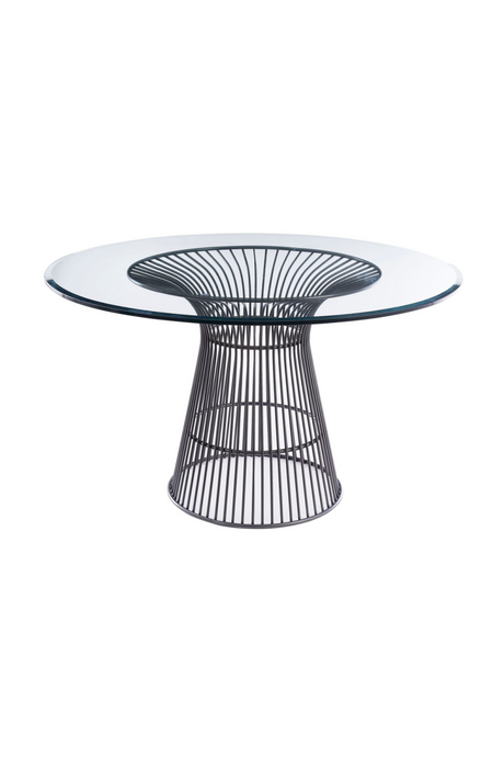   Round Tempered Glass Dining Table | Oroa.com