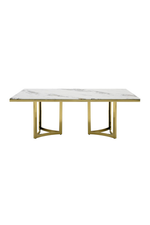   White Marble Top Dining Table | Oroa.com
