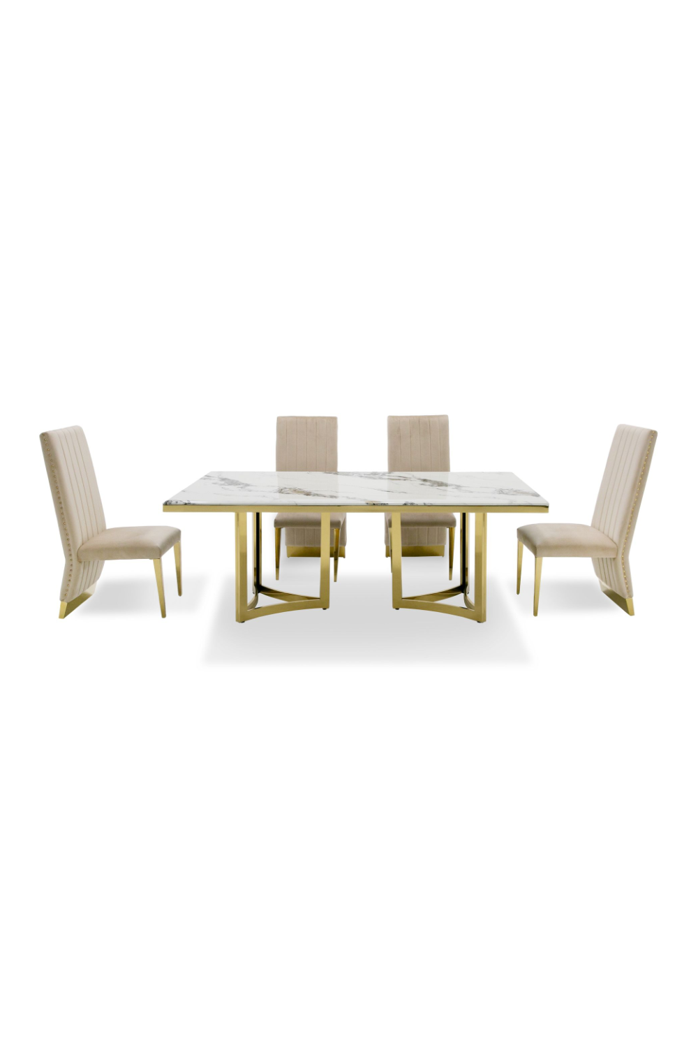   White Marble Top Dining Table | Oroa.com