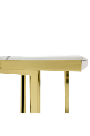   White Marble Top Dining Table | Oroa.com