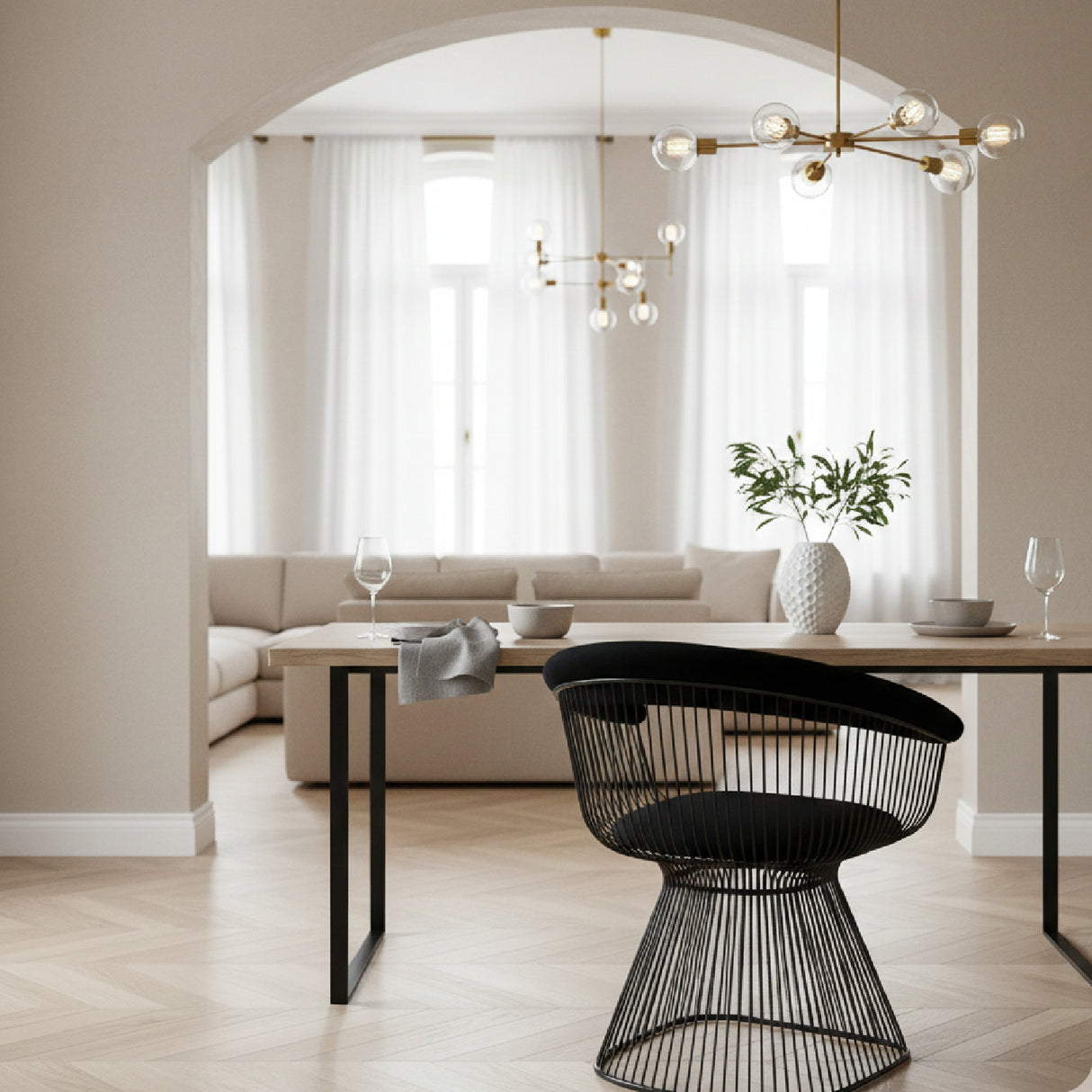   Black Windsor Back Velvet Dining Chair | Oroa.com