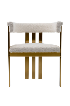   Beige Sherpa Dining Chair | Oroa.com