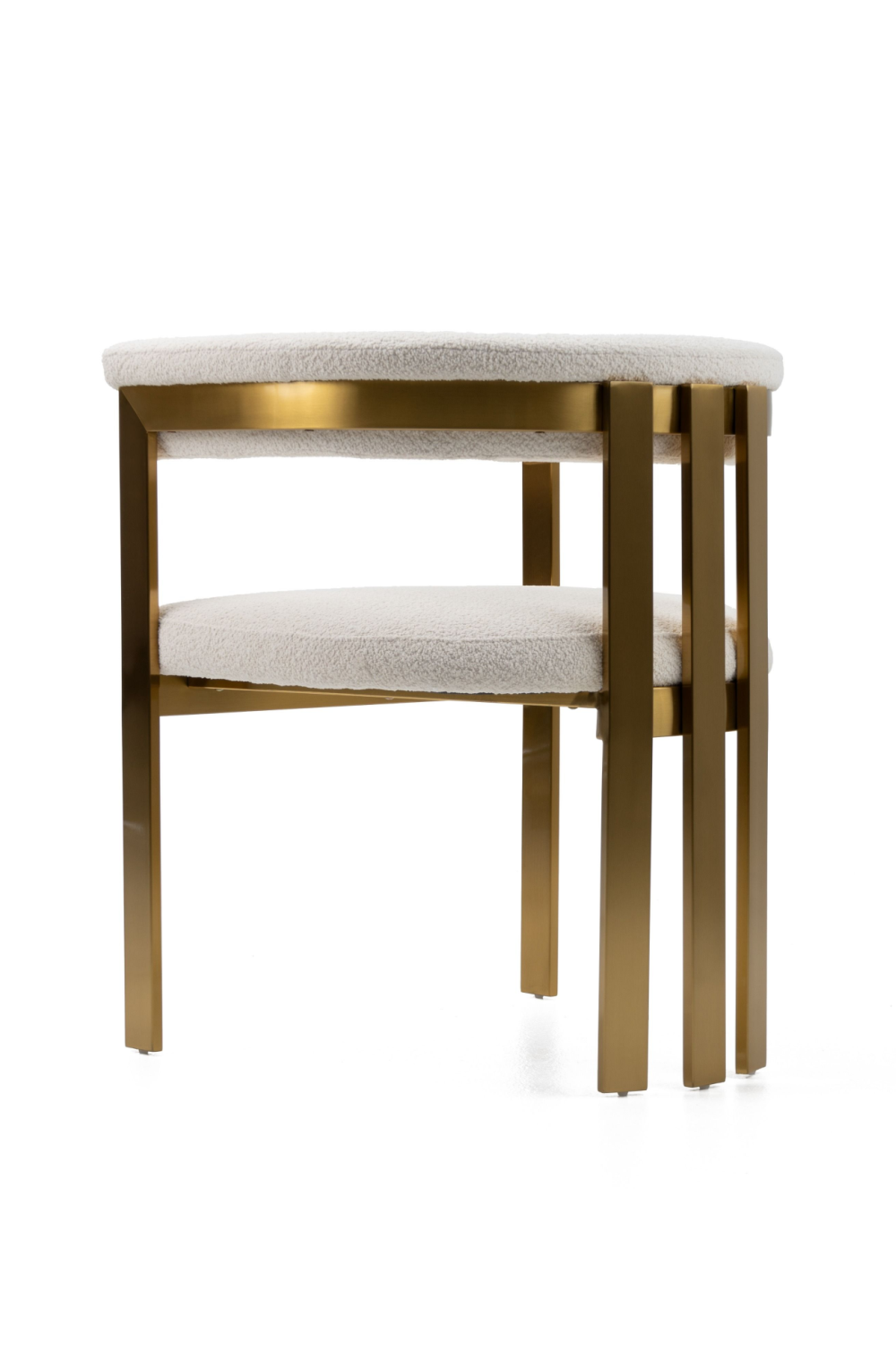   Beige Sherpa Dining Chair | Oroa.com
