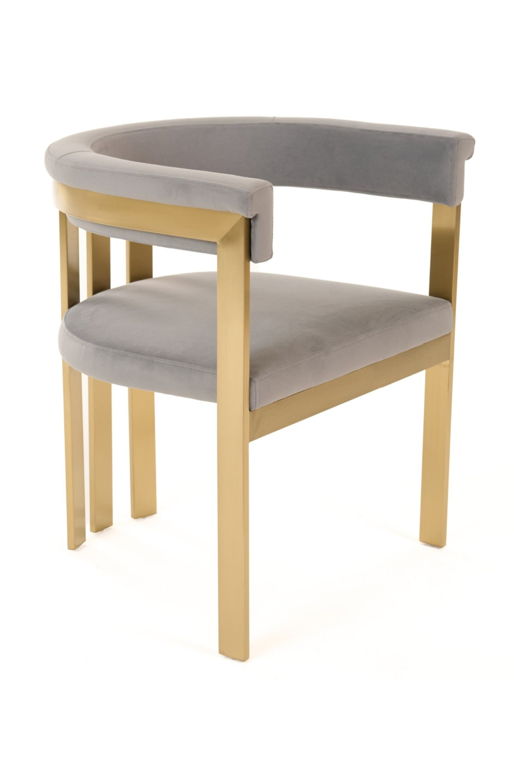   Gray Velvet Dining Chair | Oroa.com