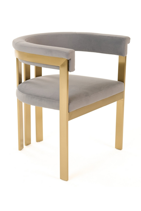   Gray Velvet Dining Chair | Oroa.com