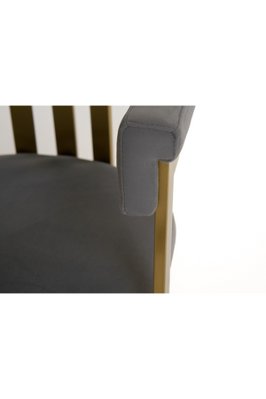   Gray Velvet Dining Chair | Oroa.com