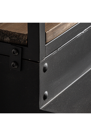   Iron Framed Bookcase with Ladder | Oroa.com