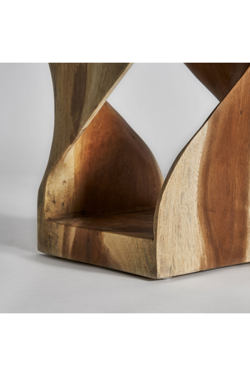   Acacia Wood Sculpted Side Table | Oroa.com