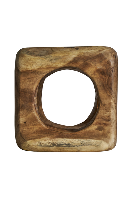  Wooden Cube Holed Stool | Oroa.com
