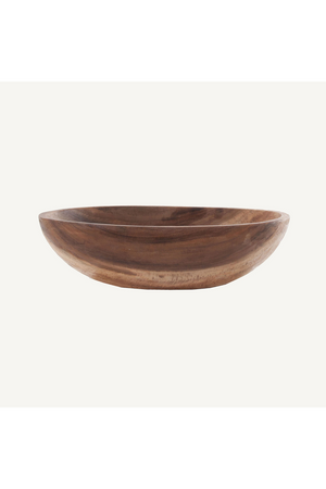   Acacia Wood Round Bowl | Oroa.com