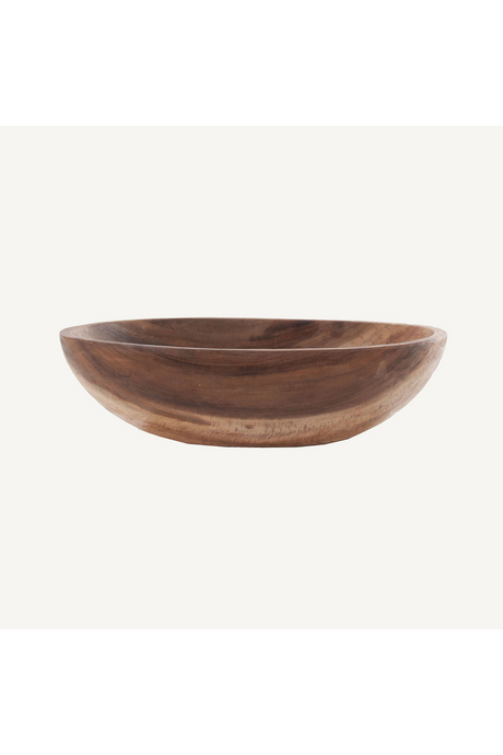   Acacia Wood Round Bowl | Oroa.com