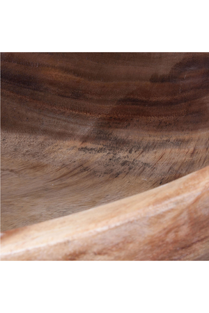   Acacia Wood Round Bowl | Oroa.com