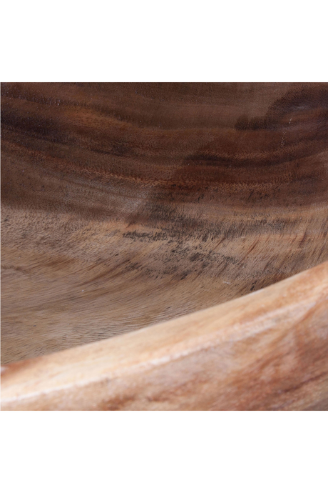   Acacia Wood Round Bowl | Oroa.com