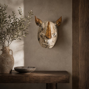   Cream Animal Bust | Oroa.com
