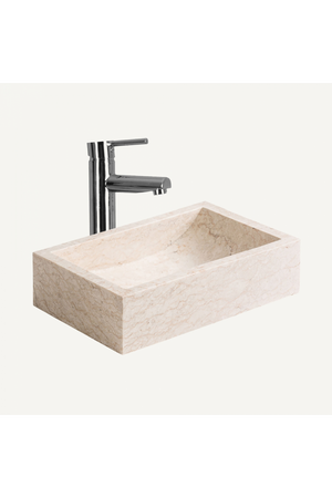   White Stone Bathroom Sink | Oroa.com