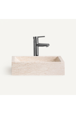  White Stone Bathroom Sink | Oroa.com