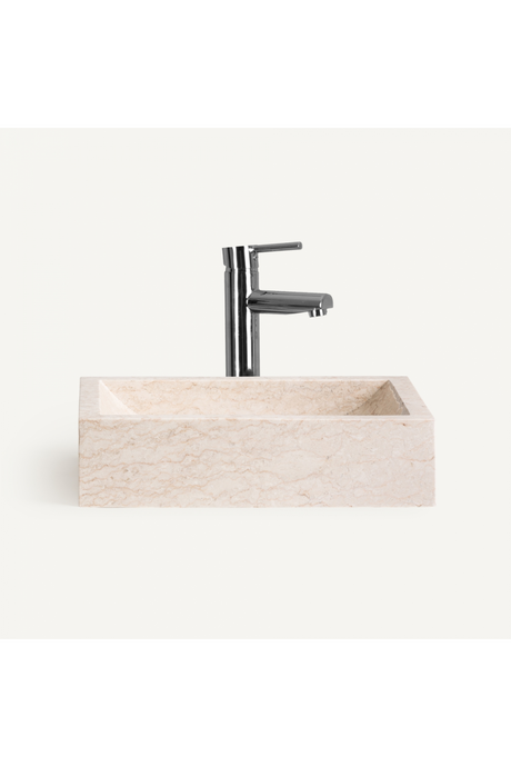   White Stone Bathroom Sink | Oroa.com