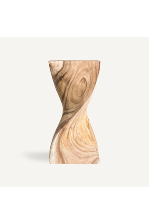   Natural Wooden Twisted Side Table | Oroa.com
