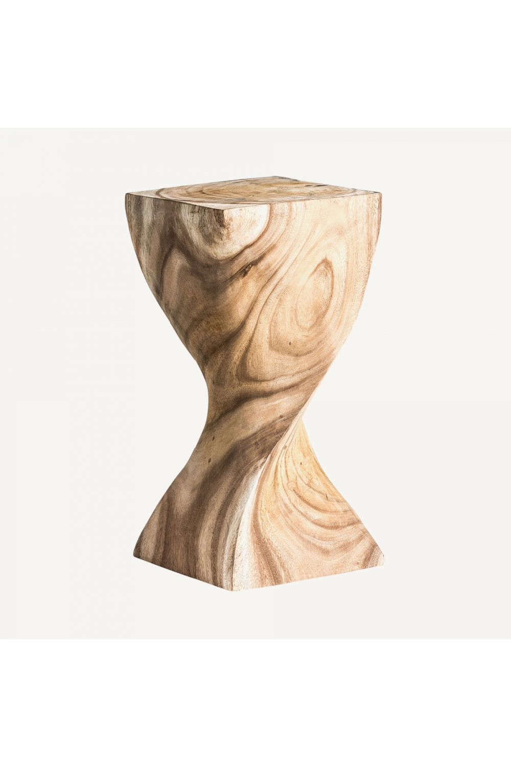   Natural Wooden Twisted Side Table | Oroa.com